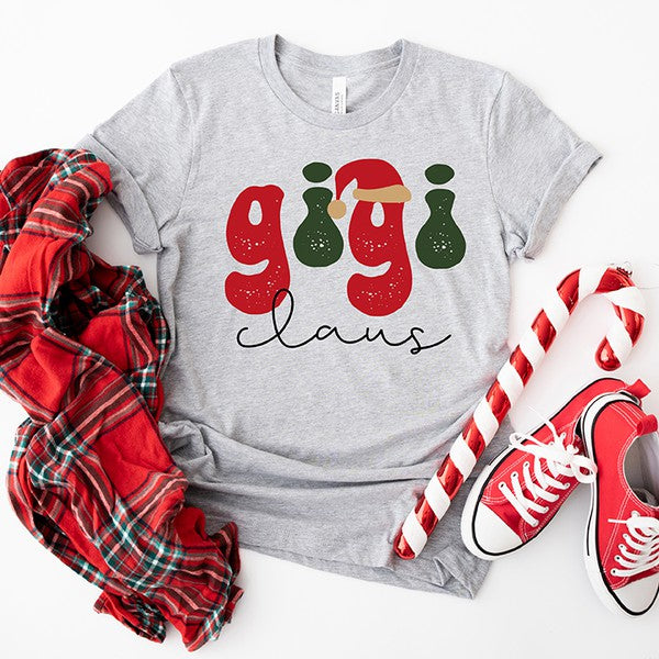 Gigi Claus Hat Short Sleeve Graphic Tee