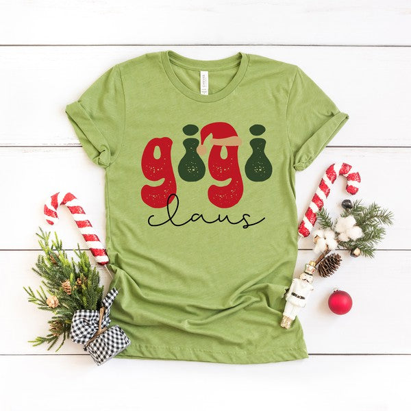 Gigi Claus Hat Short Sleeve Graphic Tee