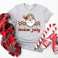 Feelin Jolly Stripes Short Sleeve Graphic Tee