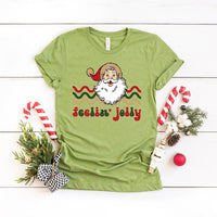 Feelin Jolly Stripes Short Sleeve Graphic Tee