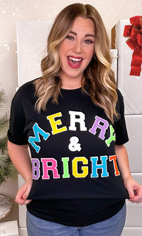 Soft Ideal Chenille Merry and Bright T-Shirt - Ivy & Lane