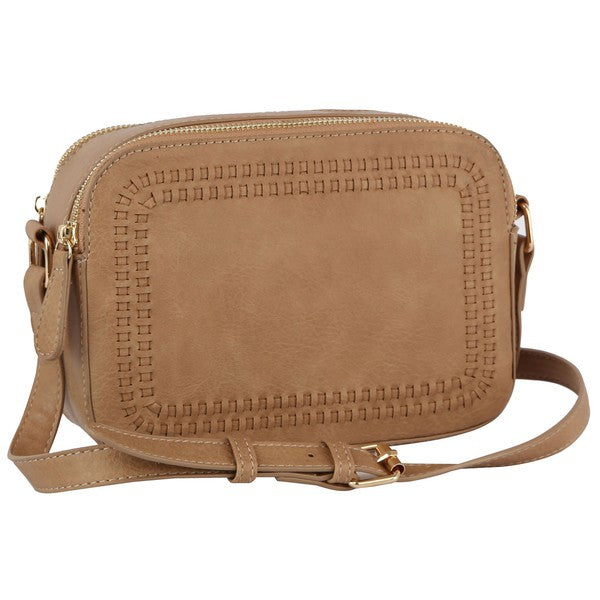 Fashion Stitch Rectangular Crossbody Bag - Ivy & Lane