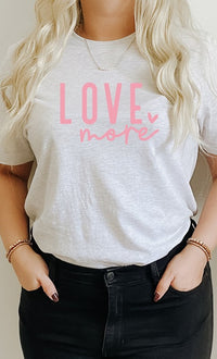 Love More Heart PLUS SIZE Graphic Tee