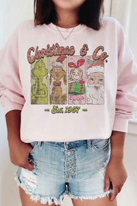 Christmas Faces Graphic Sweatshirt - Ivy & Lane