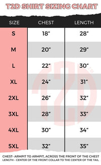 Christmas Cassettes Graphic T-Shirt Size Chart - Ivy & Lane