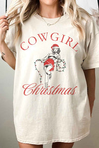 Cowgirl Country Christmas Oversized Graphic Tee - Ivy & Lane