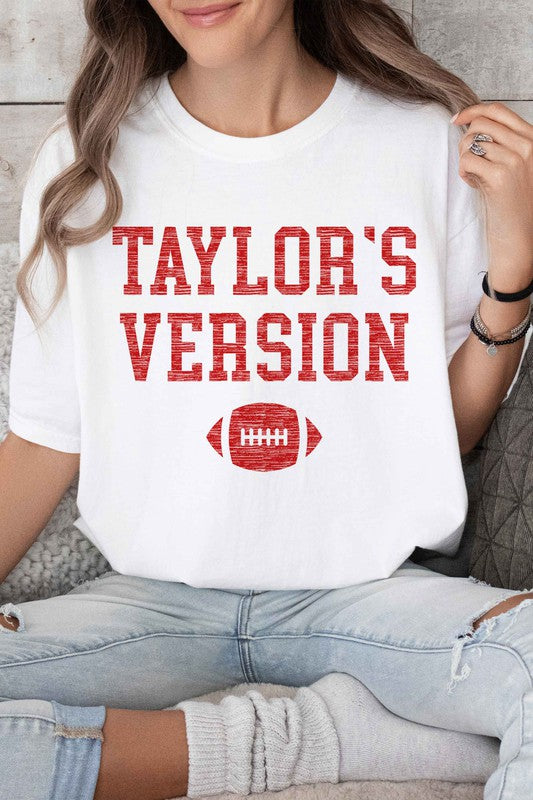 TAYLORS VERSION FOOTBALL GRAPHIC TEE