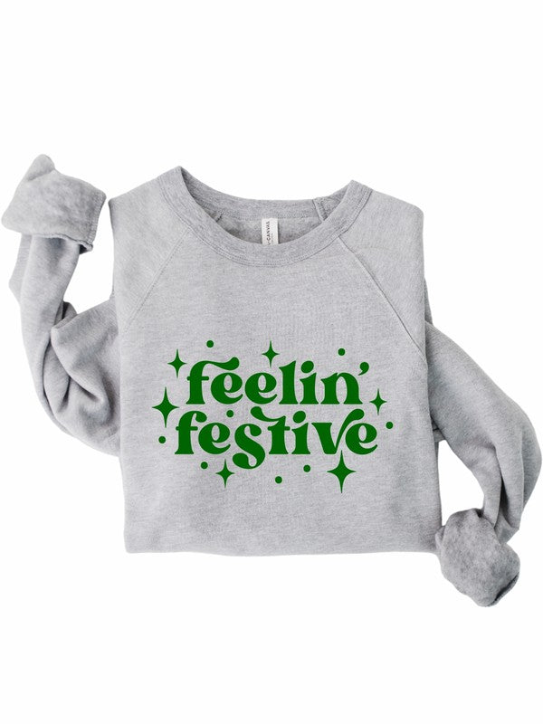 Feelin' Festive Graphic Premium Crew - Ivy & Lane