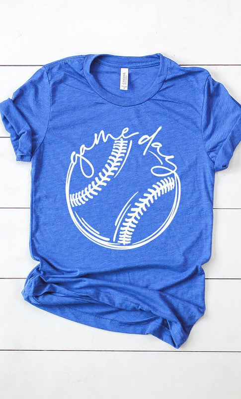 Cursive Game Day Baseball Graphic Tee PLUS