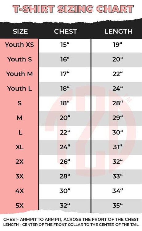 Shimmy Shimmy Cocoa What Graphic T-Shirt Size Chart - Ivy & Lane