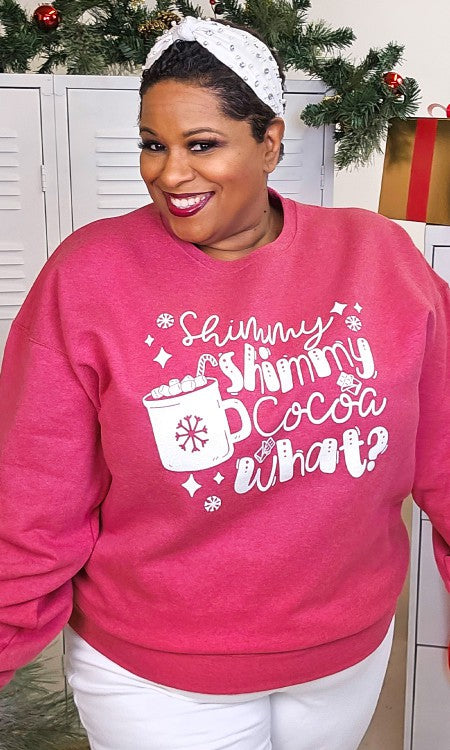 Shimmy Shimmy Cocoa What Graphic Sweatshirt - Ivy & Lane