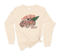 Farm Fresh Christmas Trees Graphic Long Sleeve Tee - Ivy & Lane