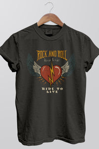 Rock and Roll Born to Ride, Garment Dye Tee - Ivy & Lane