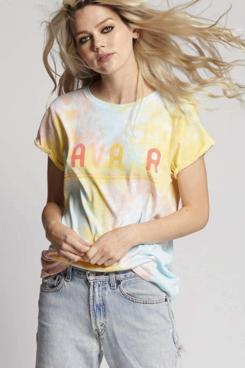 Havana Endless Summer Tie Dye Fitted T-Shirt