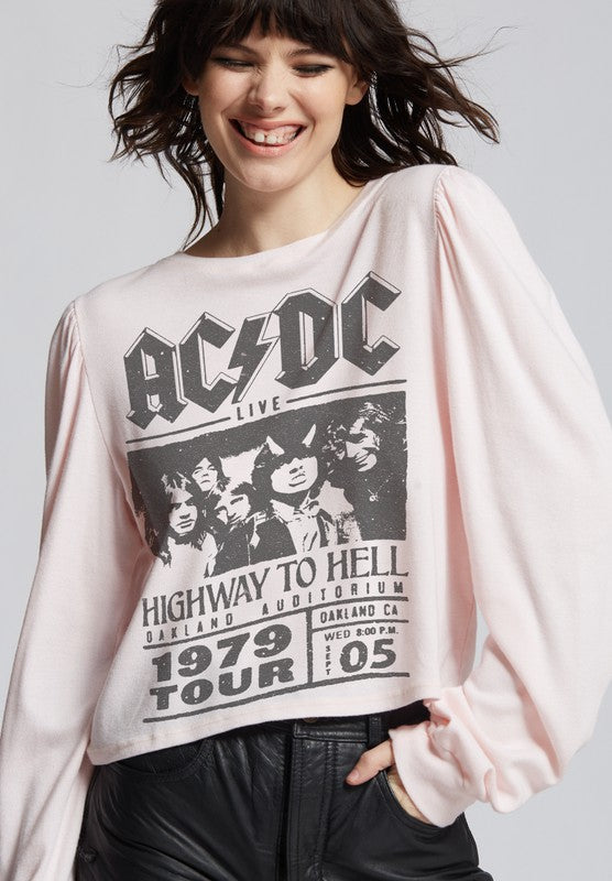 AC/DC Highway To Hell Puff Sleeve