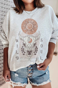 WILD SOUL GRAPHIC SWEATSHIRT