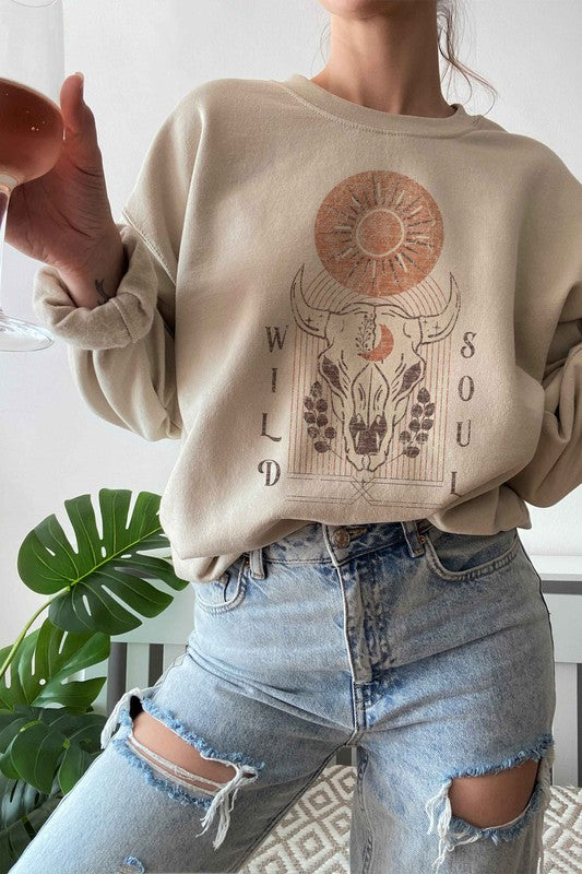 WILD SOUL GRAPHIC SWEATSHIRT