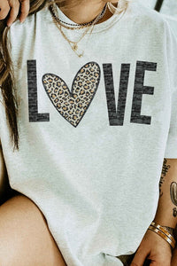 LEOPARD LOVE VALENTINE GRAPHIC TEE