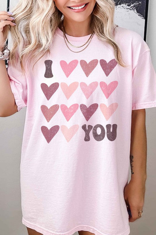 I LOVE YOU VALENTINE GRAPHIC TEE