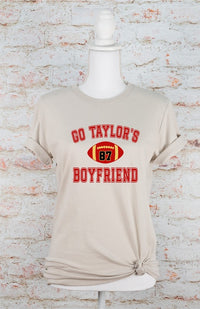 Go Taylor's Boyfriend Football Graphic Tee