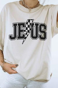 JESUS LIGHTNING GRAPHIC TEE