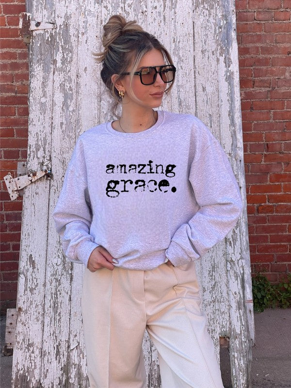 Amazing Grace Cozy Crewneck Sweatshirt