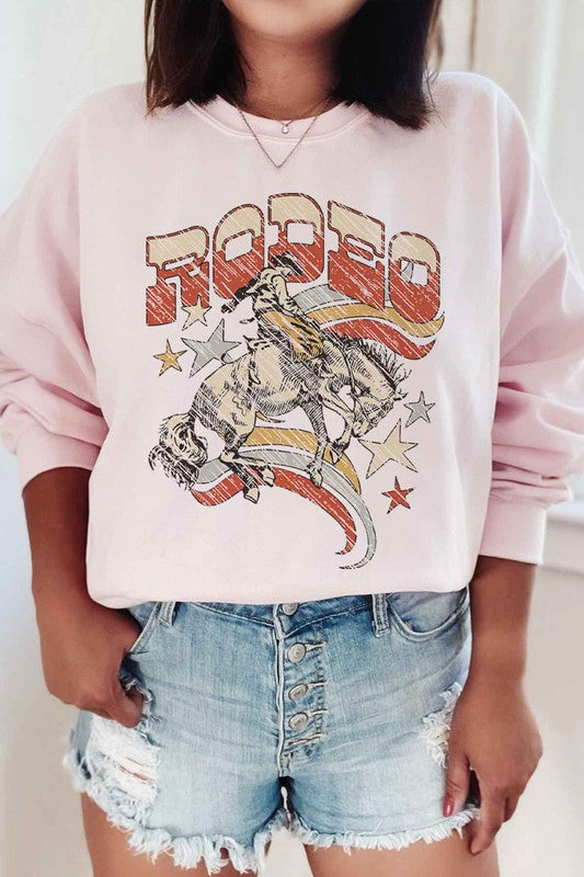 WESTERN RODEO COUNTRY GRAPHIC SWEATSHIRT