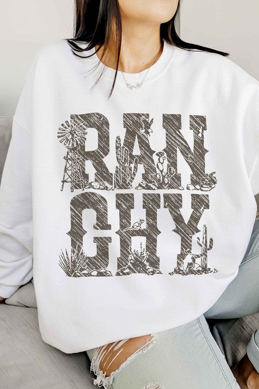 Ranchy Country Western Oversized Sweatshirt