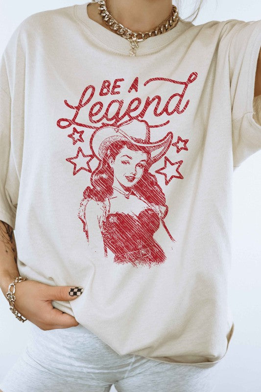 BE A LEGEND WESTERN COUNTRY GRAPHIC TEE