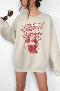 BE A LEGEND WESTERN COUNTRY OVERSIZED SWEATSHIRT