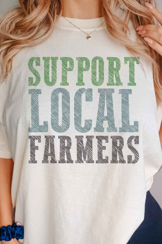 SUPPORT LOCAL FARMERS GRAPHIC TEE