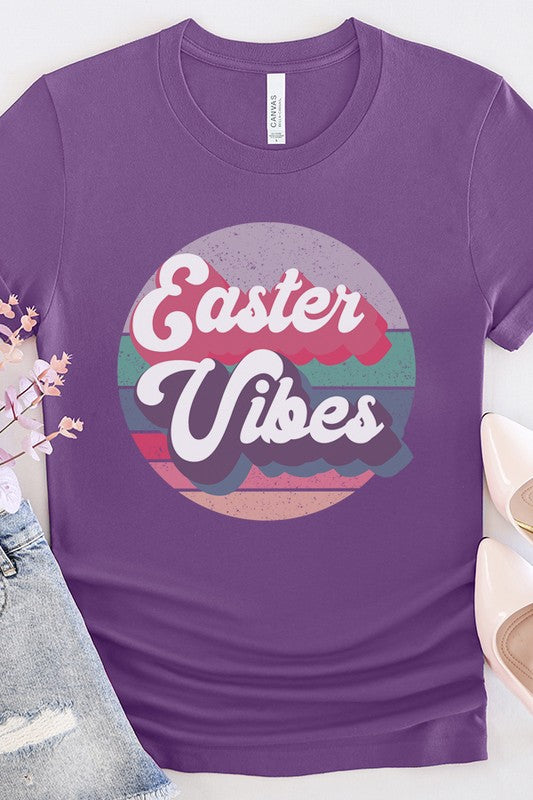 Easter Vibes Circle Graphic Tee