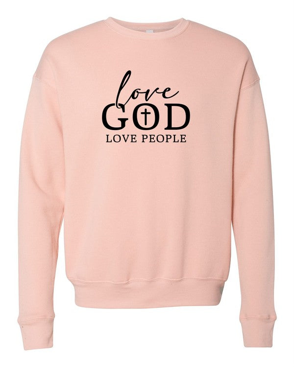 Love God Love People Premium Crewneck Sweatshirt