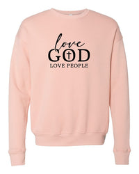 Love God Love People Premium Crewneck Sweatshirt