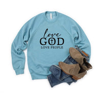 Love God Love People Premium Crewneck Sweatshirt