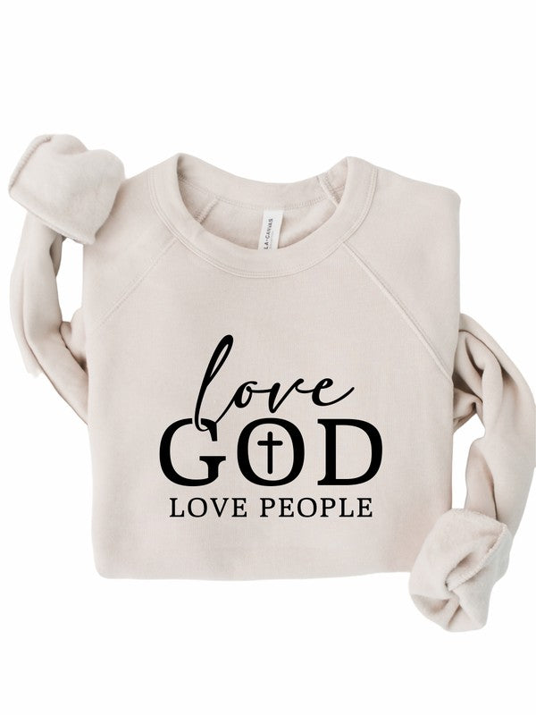 Love God Love People Premium Crewneck Sweatshirt