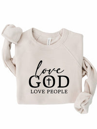 Love God Love People Premium Crewneck Sweatshirt