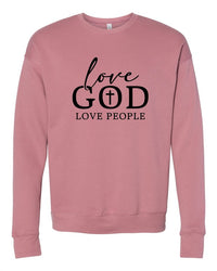 Love God Love People Premium Crewneck Sweatshirt