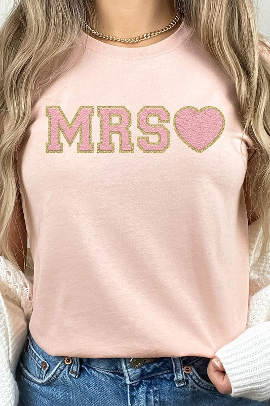 Mrs. Faux Chenille Graphic PLUS Tee