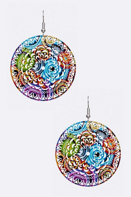 Medalla Color Filigree Earrings
