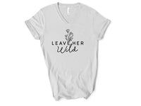 V-Neck Leave Her Wild Graphic Boutique Tee