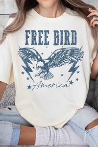 FREE BIRD AMERICAN EAGLE GRAPHIC TEE