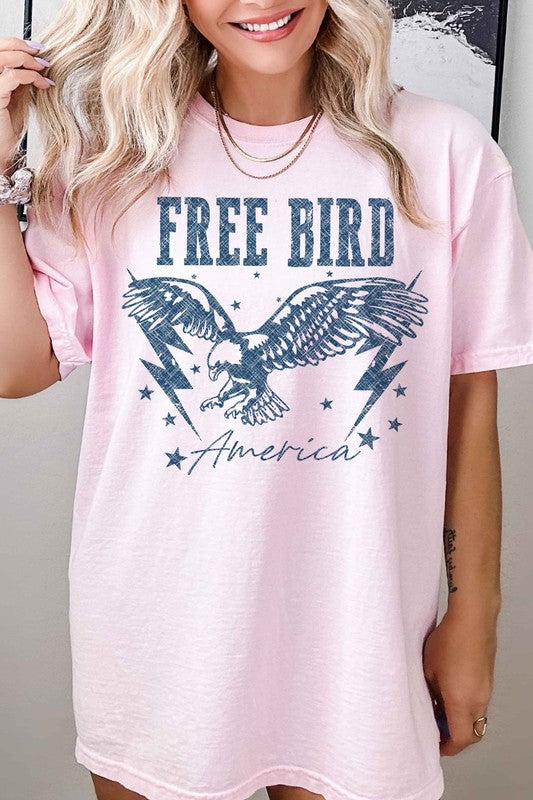 FREE BIRD AMERICAN EAGLE GRAPHIC TEE