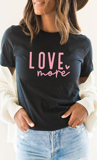 Love More Heart PLUS SIZE Graphic Tee