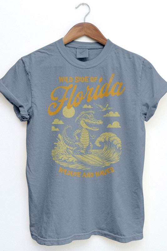 Florida's Wild Side, Retro Vintage Garment Dye Tee