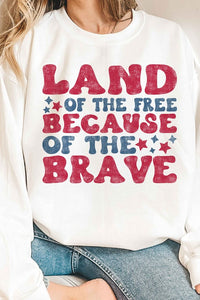 LAND OF THE FREE GRAPHIC SWEATSHIRT