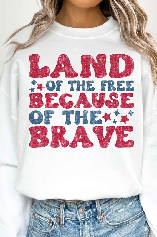 LAND OF THE FREE OVERSIZED SWEATSHIRT