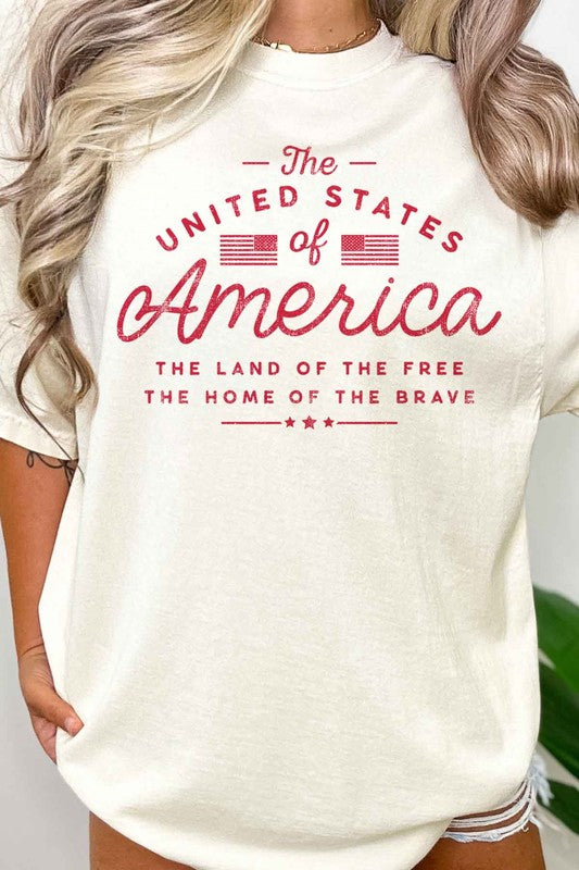 UNITED STATES OF AMERICA OVERSIZED TEE