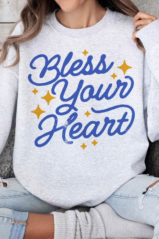 BLESS YOUR HEART GRAPHIC SWEATSHIRT