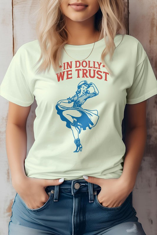 In Dolly We Trust, Retro Western Graphic Tee